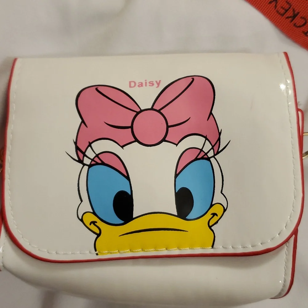 Daisy Duck Crossbody Bag with Red Strap NWNT